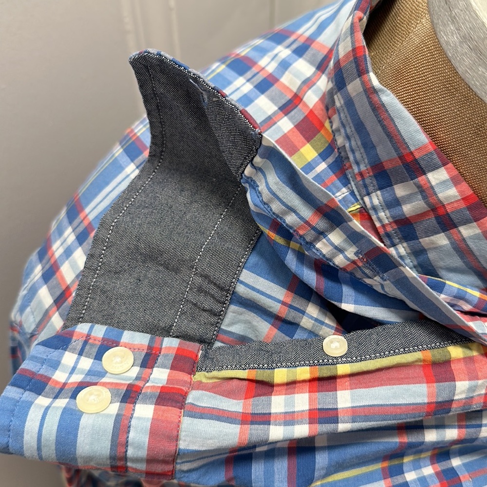 Nautica - Classic Fit / Stretch - Dress Shirt - Plaid - XL - Picture 3 of 9